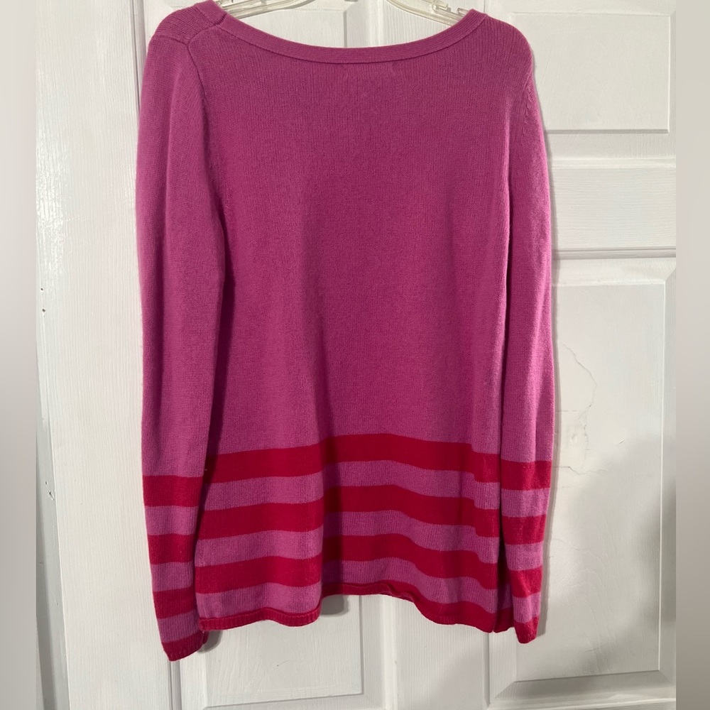 BANANA REPUBLIC pink and red sweater size large